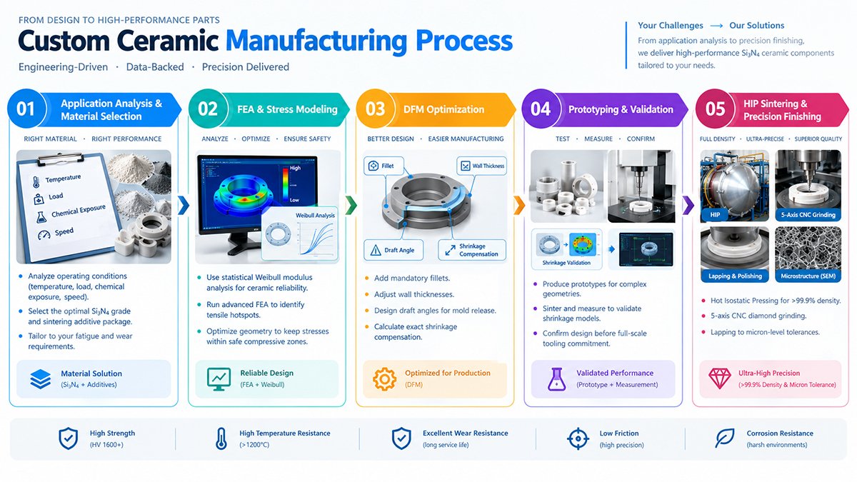 Custom Ceramic Manufacturing Process Custom Ceramic Manufacturing Process