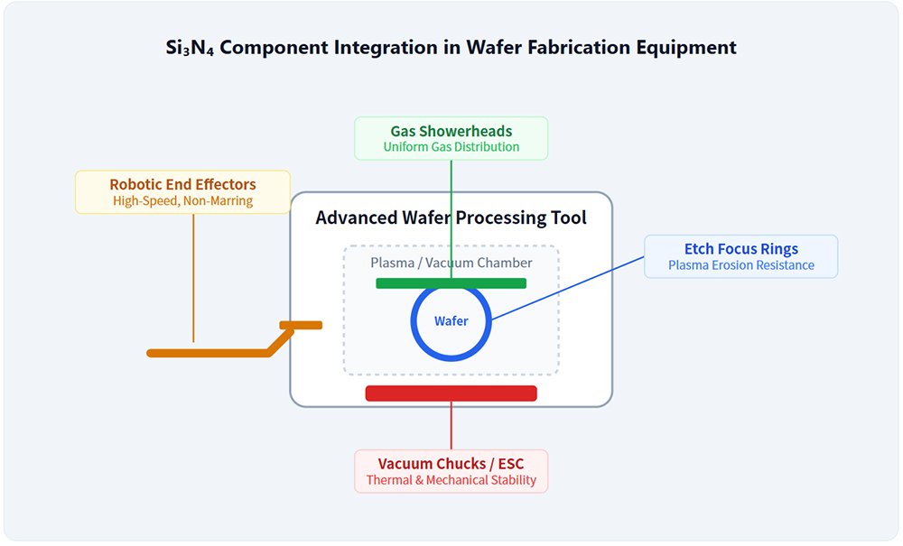 Si₃N₄ Component Integration in Wafer Fabrication Equipment Si₃N₄ Component Integration in Wafer Fabrication Equipment