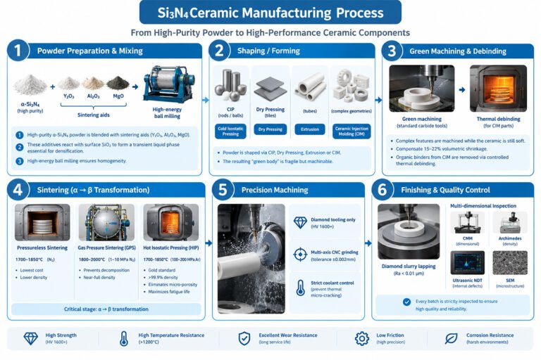 Silicon Nitride Ceramic Manufacturing Process